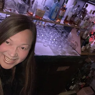 Behind the bar