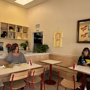 Inside seating area!