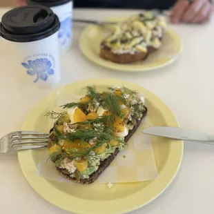 Avocado Toast and Smoked Fish Toast