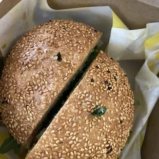 Bread on muffaletta