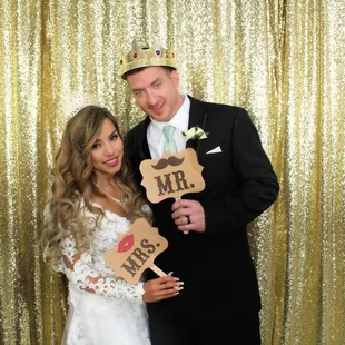 Gold Sequins Backdrop