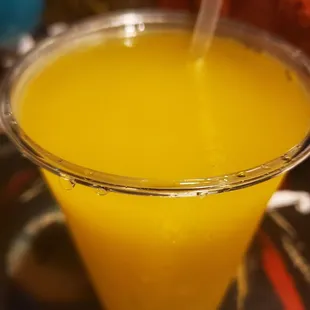 Frozen Pineapple margarita made with Milagro Silver Tequila