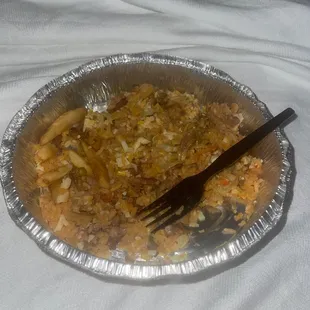 Mexican wrap that I emptied out not good