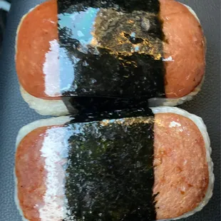 Teri spam and regular spam musubi