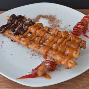 Churros with toppings