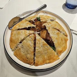 Pan Fried Vermicelli With Beef Stew