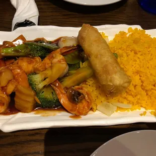 Total shrimp and vegetable meal