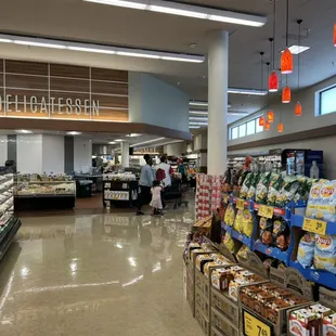 the inside of a grocery store