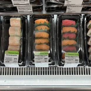 a variety of sushi