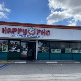 the front of the restaurant