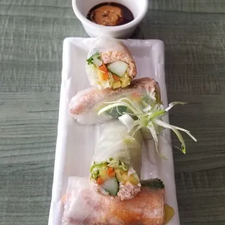 Salmon Spring Rolls