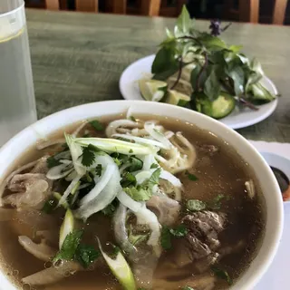 Rare Beef and Vietnamese Meatball Pho