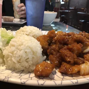 Sweet and sour chicken meal