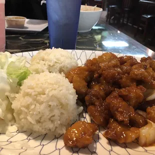 Sweet and sour chicken meal