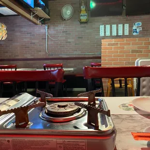 a plate of food on a table in a restaurant