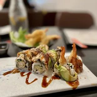 Dragon roll $14.95