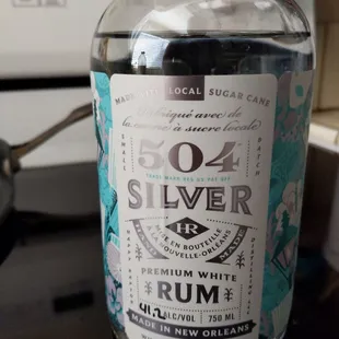 a bottle of rum