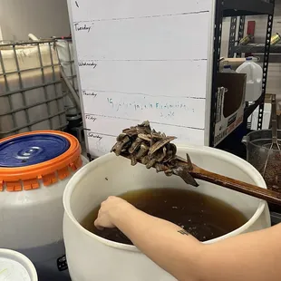 bananas foster rum in the making!