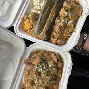 Pastele &amp; Pastele stew plate