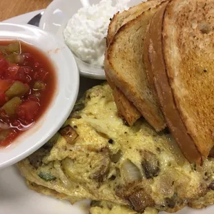 Egg Beater Veggie Omelet