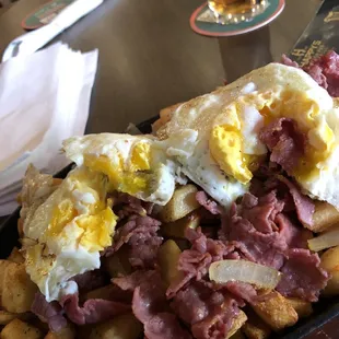 Eggs were over cooked on hash