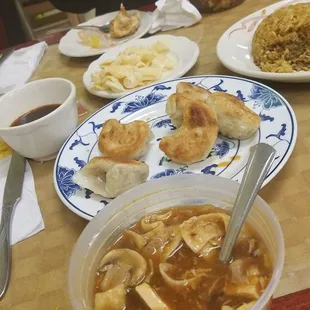 Everything both the shared pork egg roll