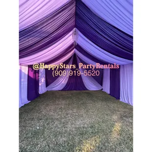 Draping-Purple/Lavender with chandelier