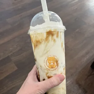 Roasted brown sugar boba milk tea