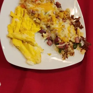 a plate of food on a table