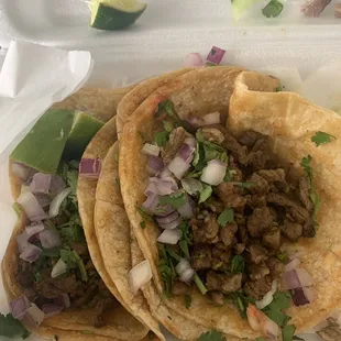Carne asada tacos
