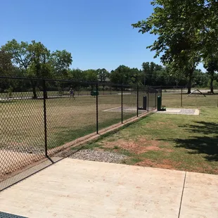 View from the small dog benches
