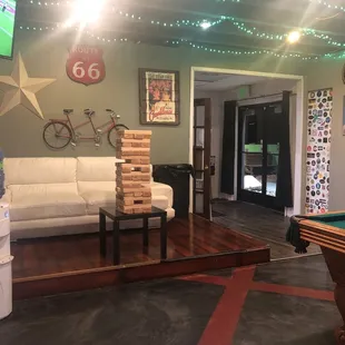 Plenty of sitting areas