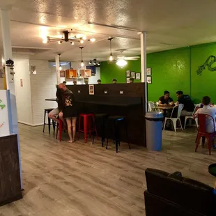 Friendly, modern atmosphere.
