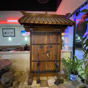 a teahouse in a restaurant