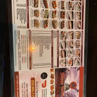 Menu as of 14 NOV 2021