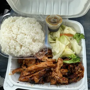 Best teriyaki place I have ever been, the chicken taste so good! Including their noodles. and the staff are super friendly as well :)