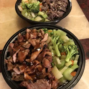 Teriyaki chicken bowl &amp; teriyaki beef bowl