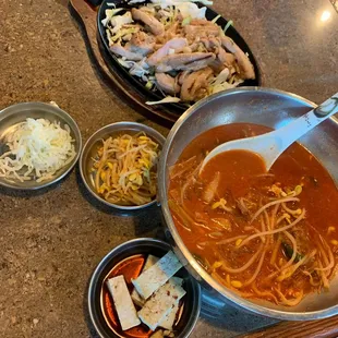 Chicken teriyaki and the S12 soup.
