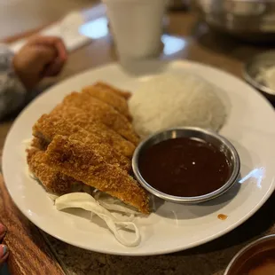 a plate of food