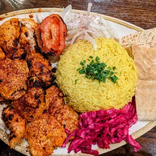 Chicken Kabob Plate