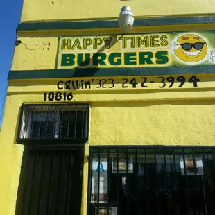 the front of the building