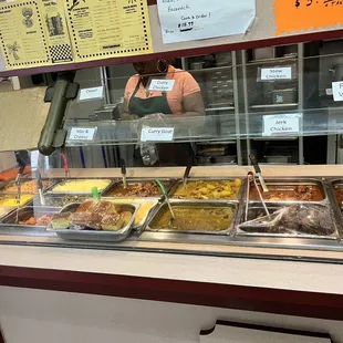 a variety of food items