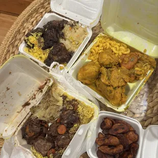 All 3 trays and Plantains