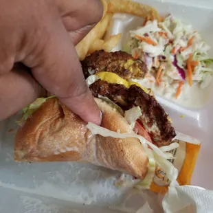 Awful soggy coleslaw bread