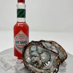 oyster and hot sauce