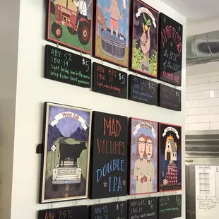 Diverse array of nice beers on tap.