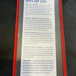 Beer list page 1