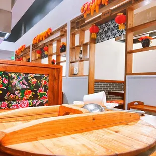 Indoor seating area