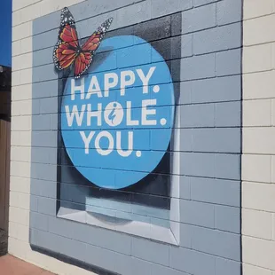 Cool murals on building too