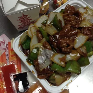 Pepper steak with onion!